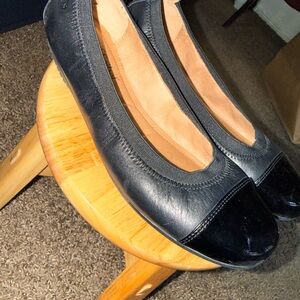 Josef Seibel Black Leather Women's Loafers